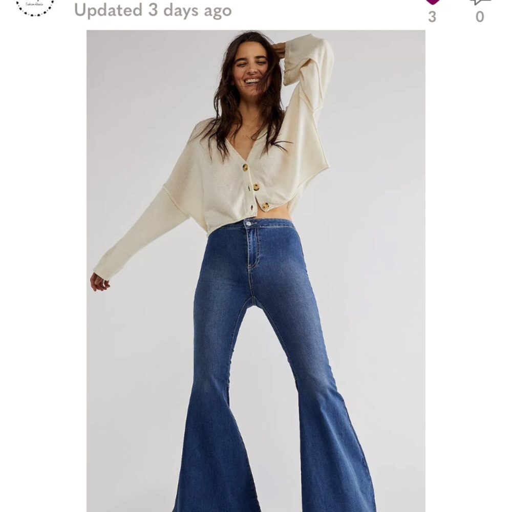 Women's Blue Flared Jeans